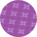 Square Patterned Purple Rug, pat2533pur