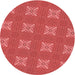 Square Patterned Red Rug, pat2533rd