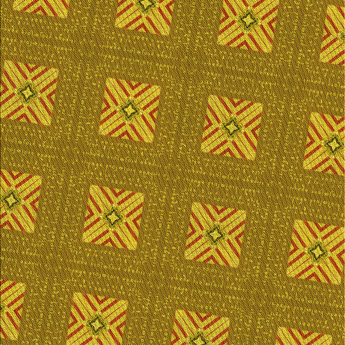Patterned Yellow Rug, pat2533yw