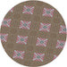 Square Machine Washable Transitional Sand Brown Rug, wshpat2533