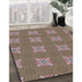 Patterned Sand Brown Novelty Rug in Family Room, pat2533