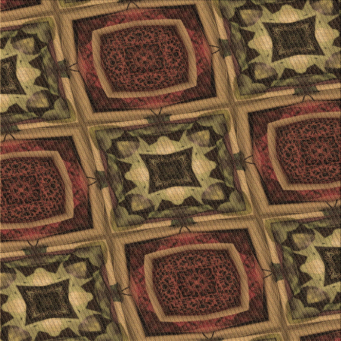 Round Patterned Light Brown Rug, pat2534brn