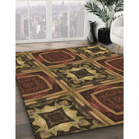 Patterned Light Brown Rug, pat2534brn