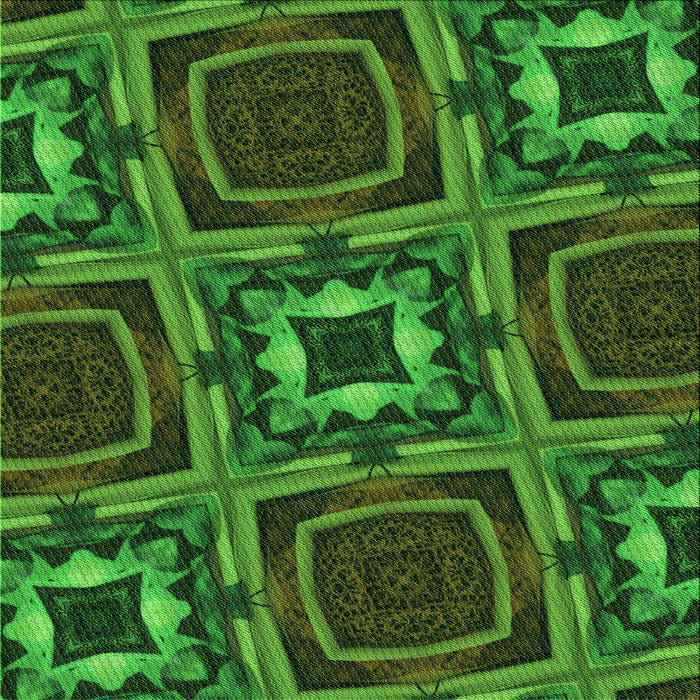 Round Machine Washable Transitional Dark Forest Green Rug, wshpat2534grn