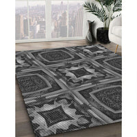 Patterned Gray Rug, pat2534gry
