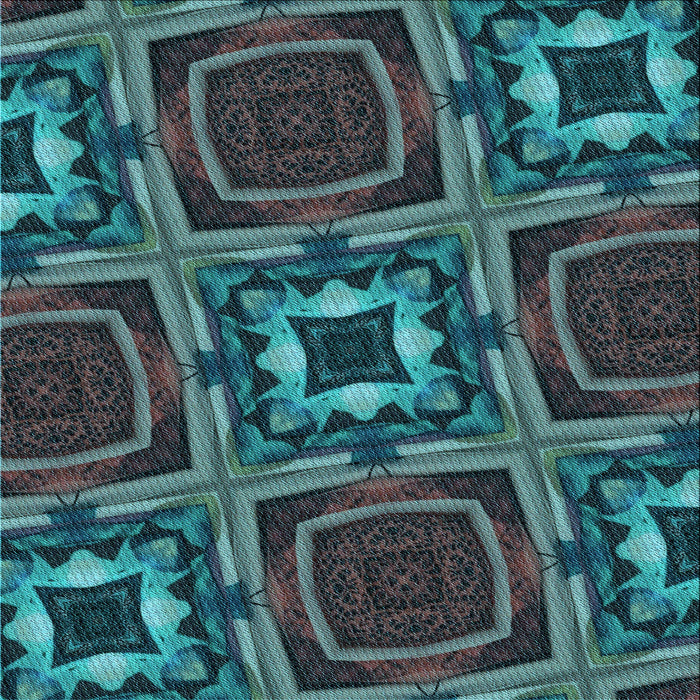 Round Machine Washable Transitional Dark Slate Grey Green Rug, wshpat2534lblu