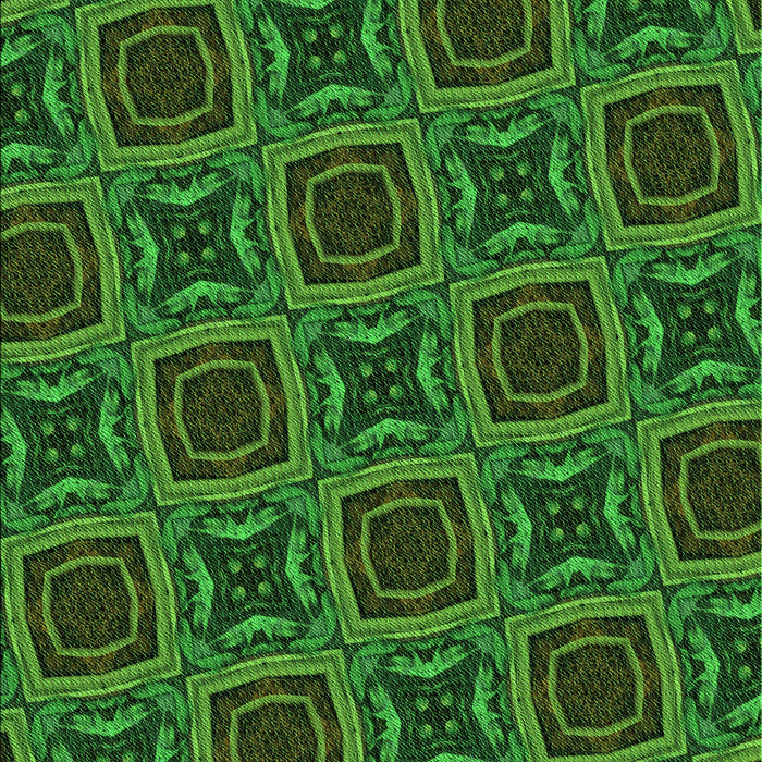 Patterned Dark Forest Green Rug, pat2535grn