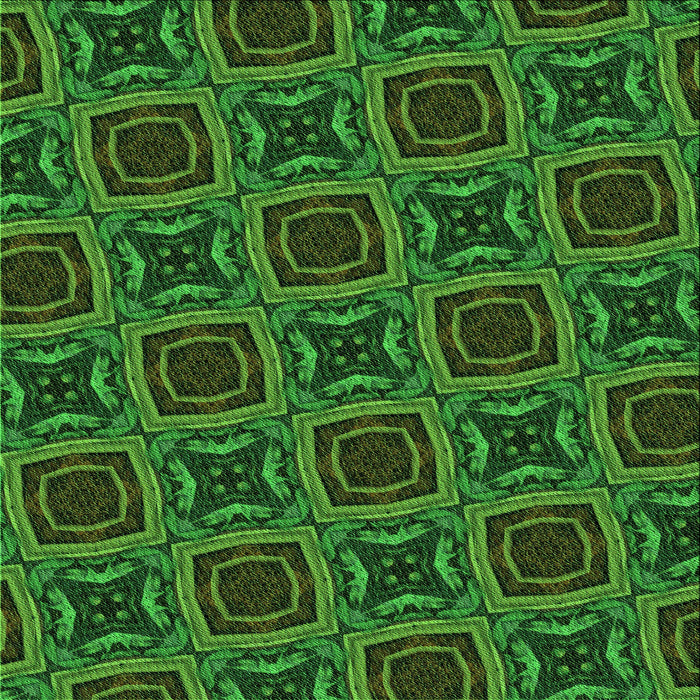 Round Patterned Dark Forest Green Rug, pat2535grn