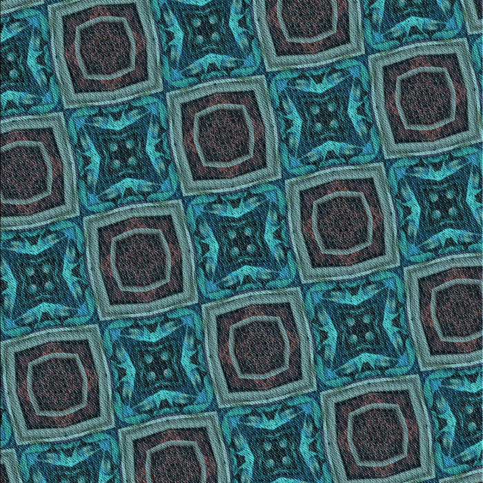 Patterned Dark Slate Grey Green Rug, pat2535lblu