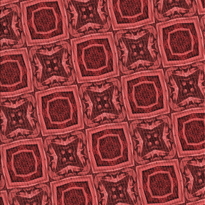 Patterned Cranberry Red Rug, pat2535rd