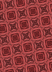 Machine Washable Transitional Cranberry Red Rug, wshpat2535rd