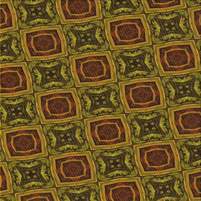 Round Patterned Red Rug, pat2535yw