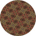 Square Patterned Light Brown Rug, pat2536brn