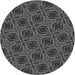Square Patterned Platinum Gray Rug, pat2536gry