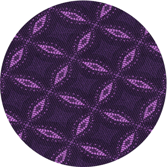 Square Machine Washable Transitional Deep Purple Rug in a Living Room, wshpat2537pur