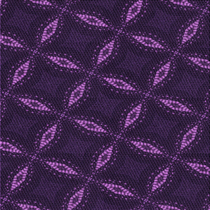 Round Machine Washable Transitional Deep Purple Rug, wshpat2537pur