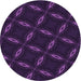 Square Patterned Deep Purple Rug, pat2537pur