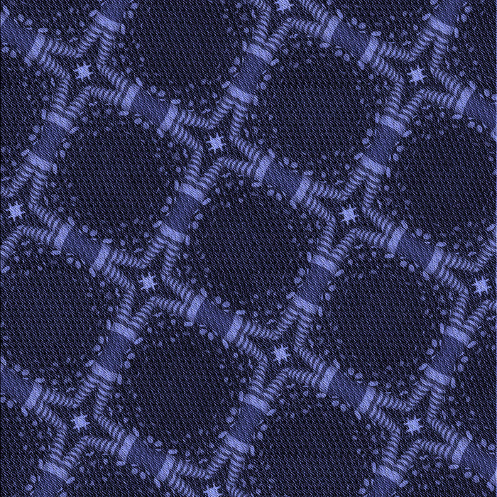 Patterned Night Blue Rug, pat2538blu