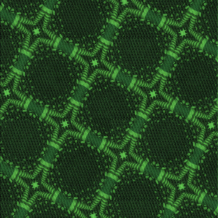 Patterned Green Rug, pat2538grn