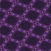 Round Patterned Deep Purple Rug, pat2538pur