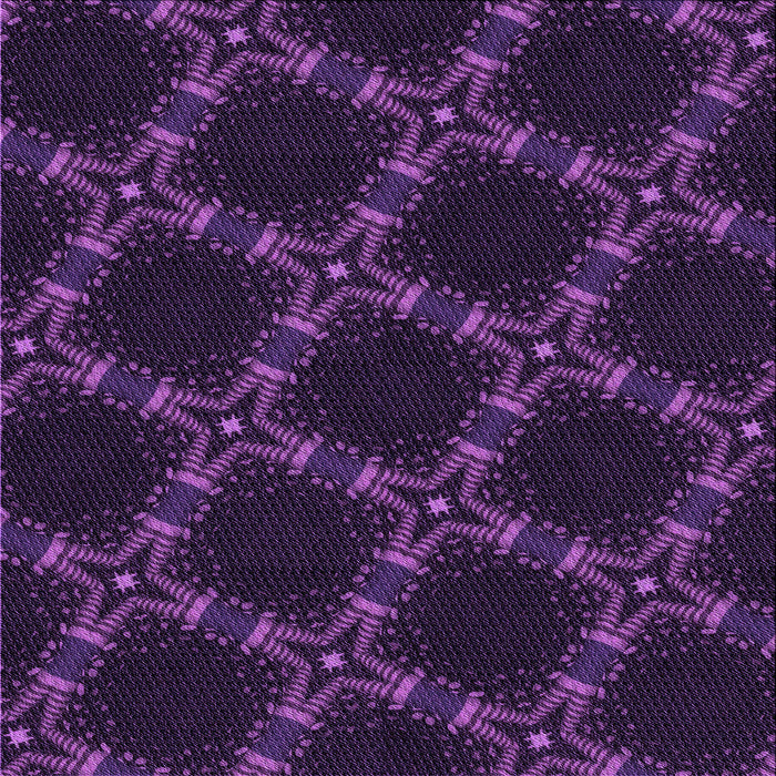 Round Machine Washable Transitional Deep Purple Rug, wshpat2538pur