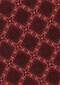 Machine Washable Transitional Red Rug, wshpat2538rd