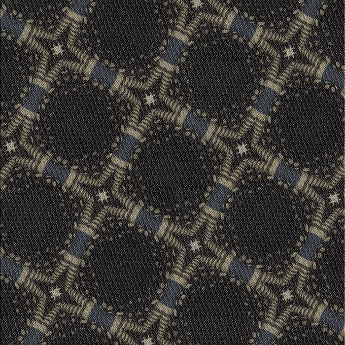 Patterned Carbon Gray Novelty Rug, pat2538
