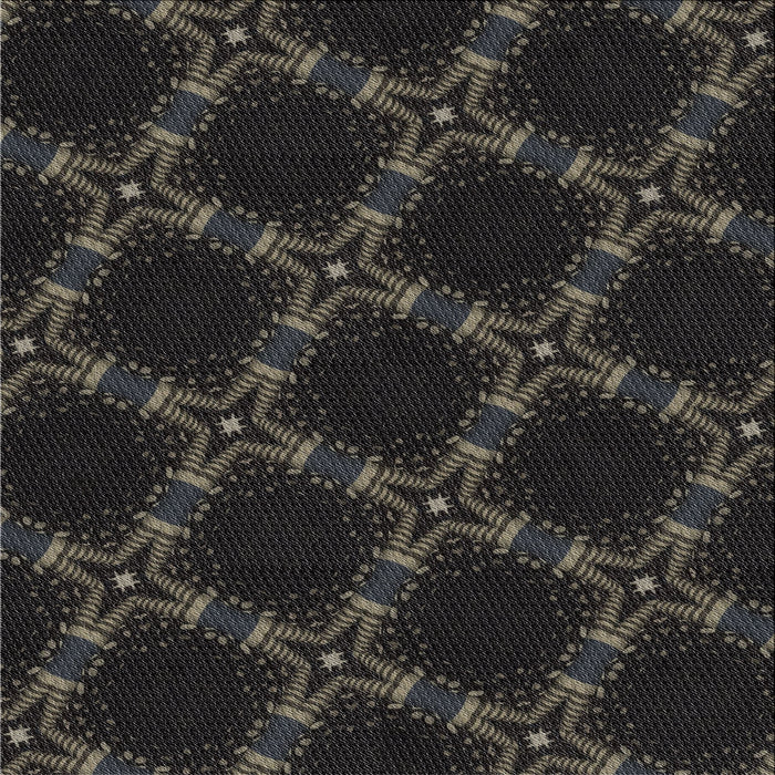 Sideview of Machine Washable Transitional Carbon Gray Rug, wshpat2538
