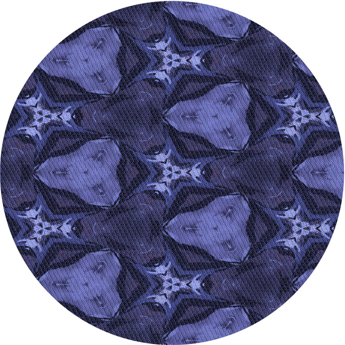 Square Patterned Royal Blue Rug, pat2539blu