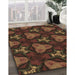 Machine Washable Transitional Light Brown Rug in a Family Room, wshpat2539brn