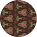 Square Patterned Light Brown Rug, pat2539brn