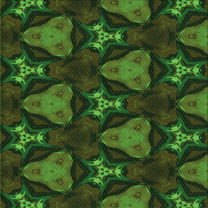 Round Patterned Dark Lime Green Rug, pat2539grn