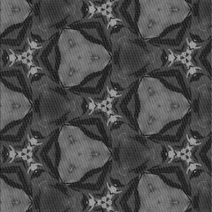 Patterned Charcoal Black Rug, pat2539gry