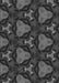 Machine Washable Transitional Charcoal Black Rug, wshpat2539gry