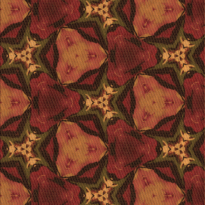 Patterned Mahogany Brown Rug, pat2539org