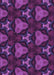 Machine Washable Transitional Dark Orchid Purple Rug, wshpat2539pur