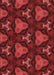 Machine Washable Transitional Cranberry Red Rug, wshpat2539rd