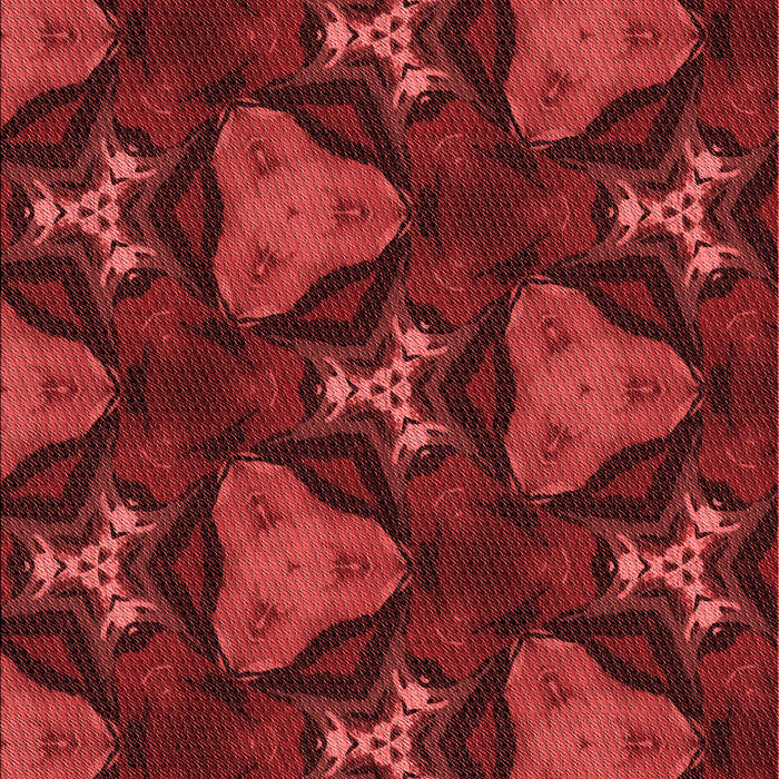 Patterned Cranberry Red Rug, pat2539rd