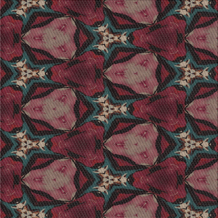 Square Patterned Mauve Taupe Purple Novelty Rug, pat2539