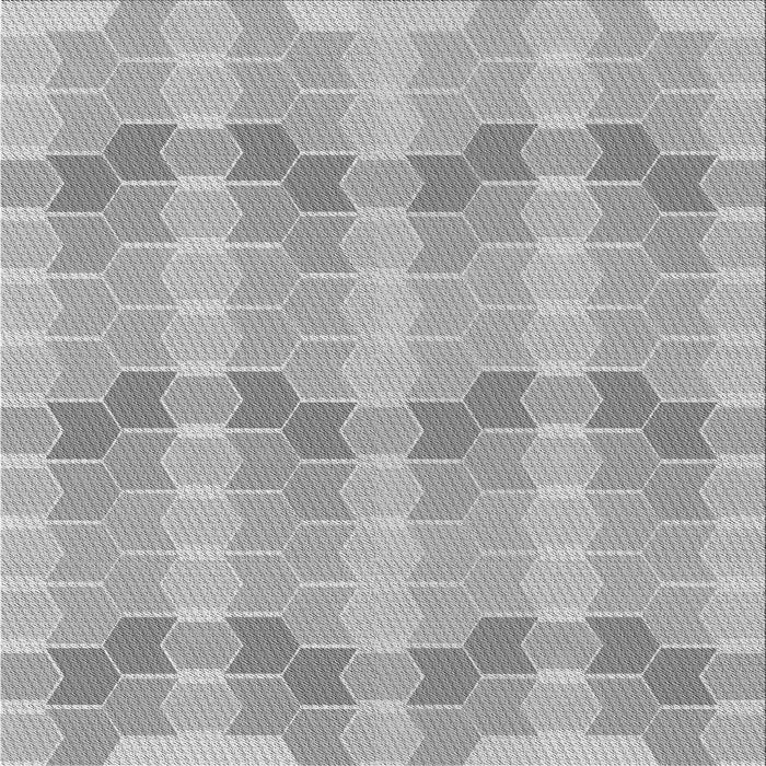 Round Patterned Silver Gray Rug, pat254gry