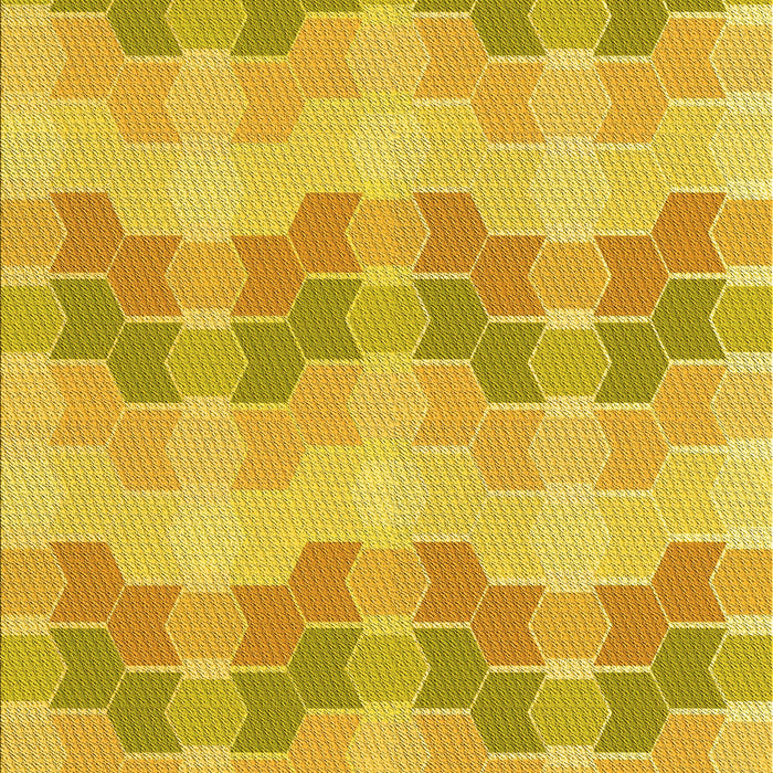 Patterned Yellow Rug, pat254yw