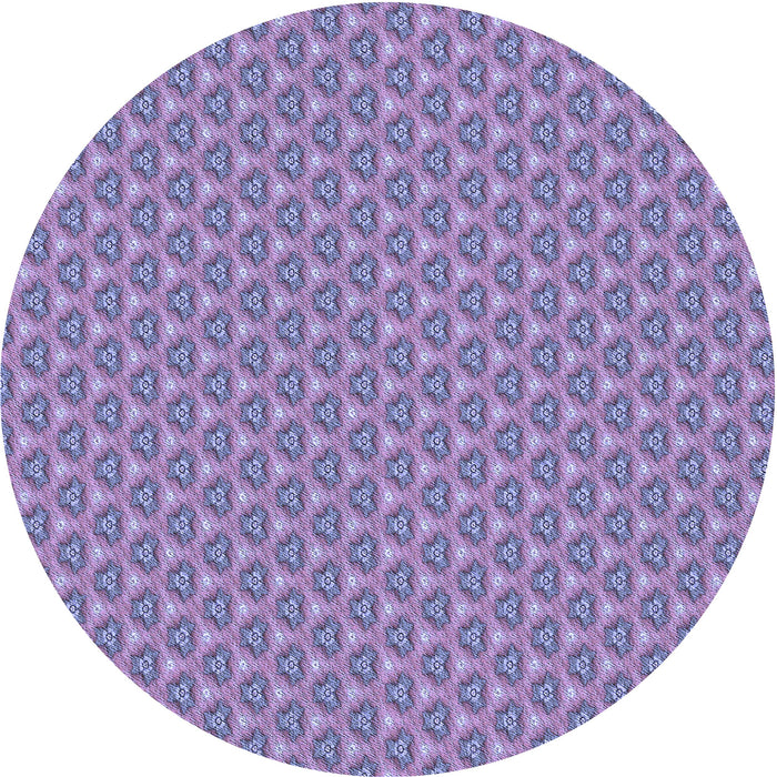 Square Patterned Purple Mimosa Purple Rug, pat2540blu
