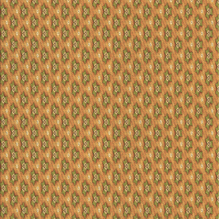 Machine Washable Transitional Yellow Rug, wshpat2540brn