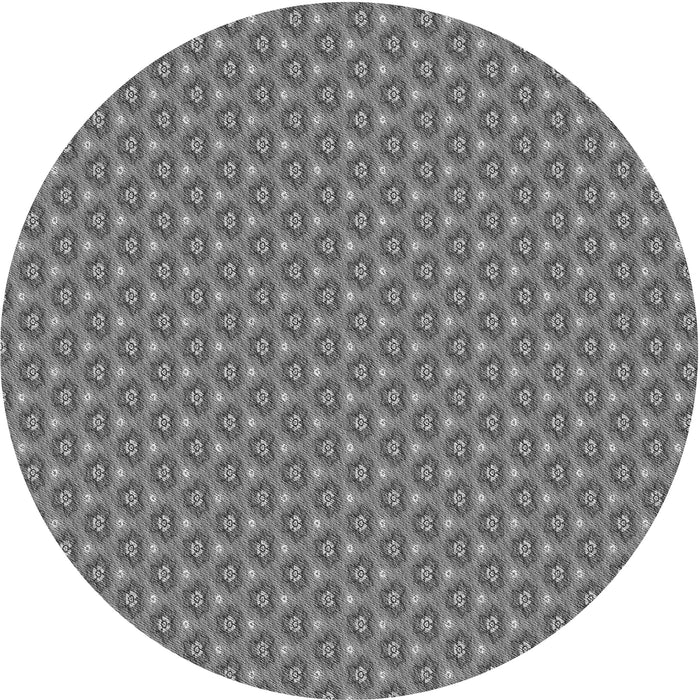 Square Patterned Carbon Gray Rug, pat2540gry