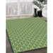 Machine Washable Transitional Green Peas Green Rug in a Family Room, wshpat2540lblu