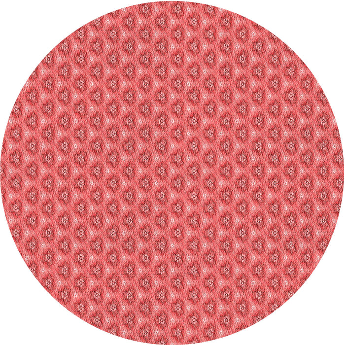 Square Patterned Red Rug, pat2540rd