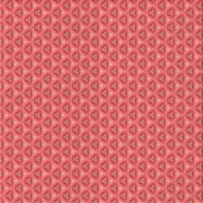 Round Patterned Red Rug, pat2540rd