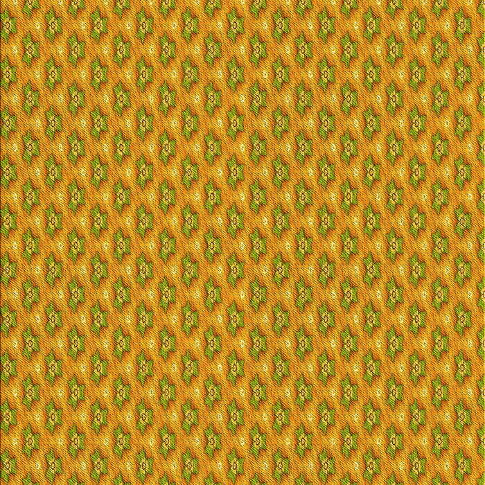 Machine Washable Transitional Yellow Rug, wshpat2540yw