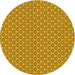 Square Patterned Yellow Rug, pat2540yw