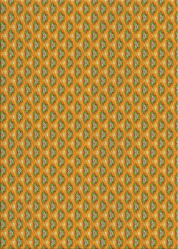 Patterned Gold Novelty Rug, pat2540